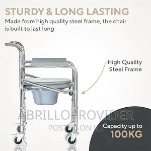 Commode Chairs Toilet Seat,Bathroom Wheelchairs Toilet Chair