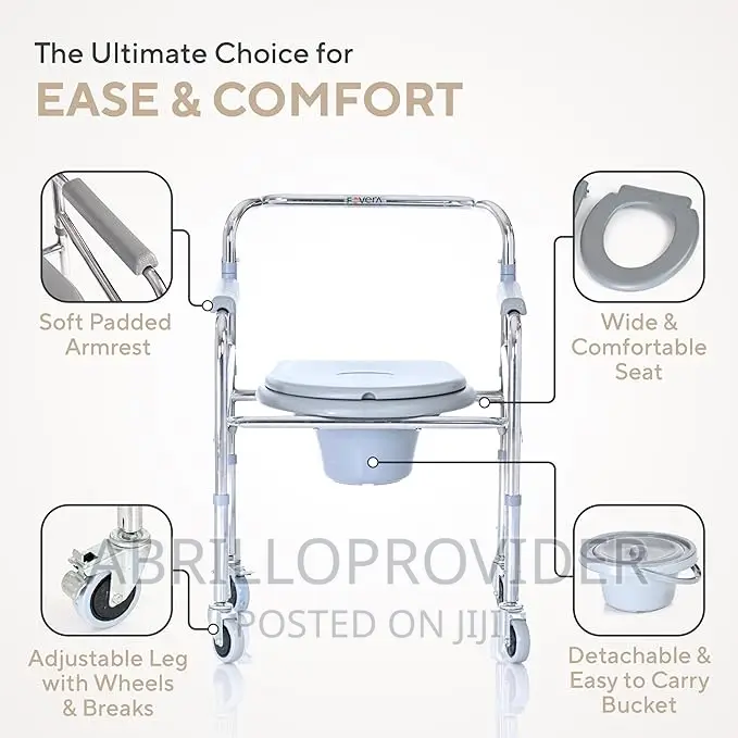 Commode Chairs Toilet Seat,Bathroom Wheelchairs Toilet Chair
