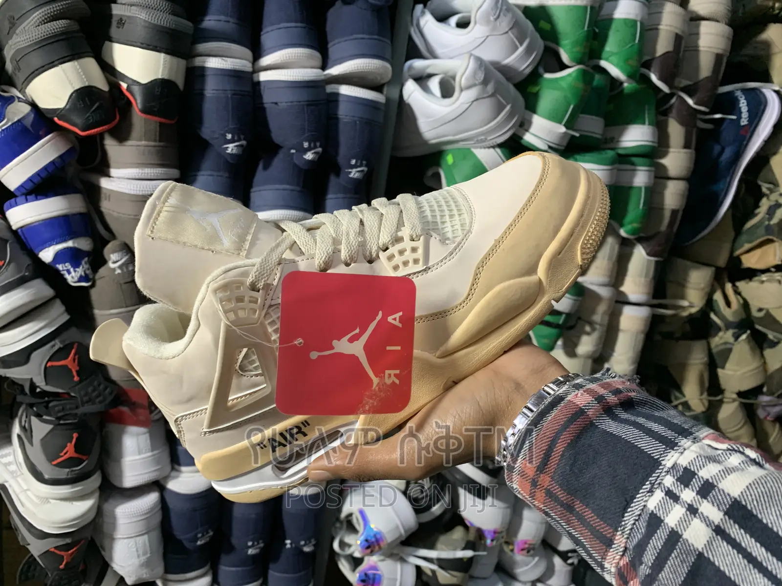 Original Air Jordan 4 Retro ‘Off White’ Shoes