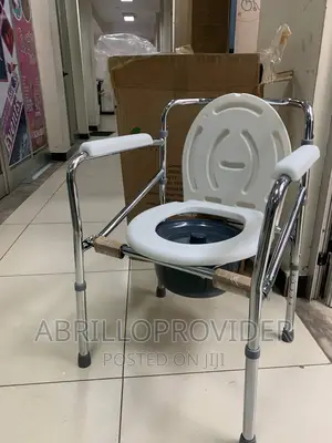 Commode Chair, Adjustment Bedside Commode Portable Toilet