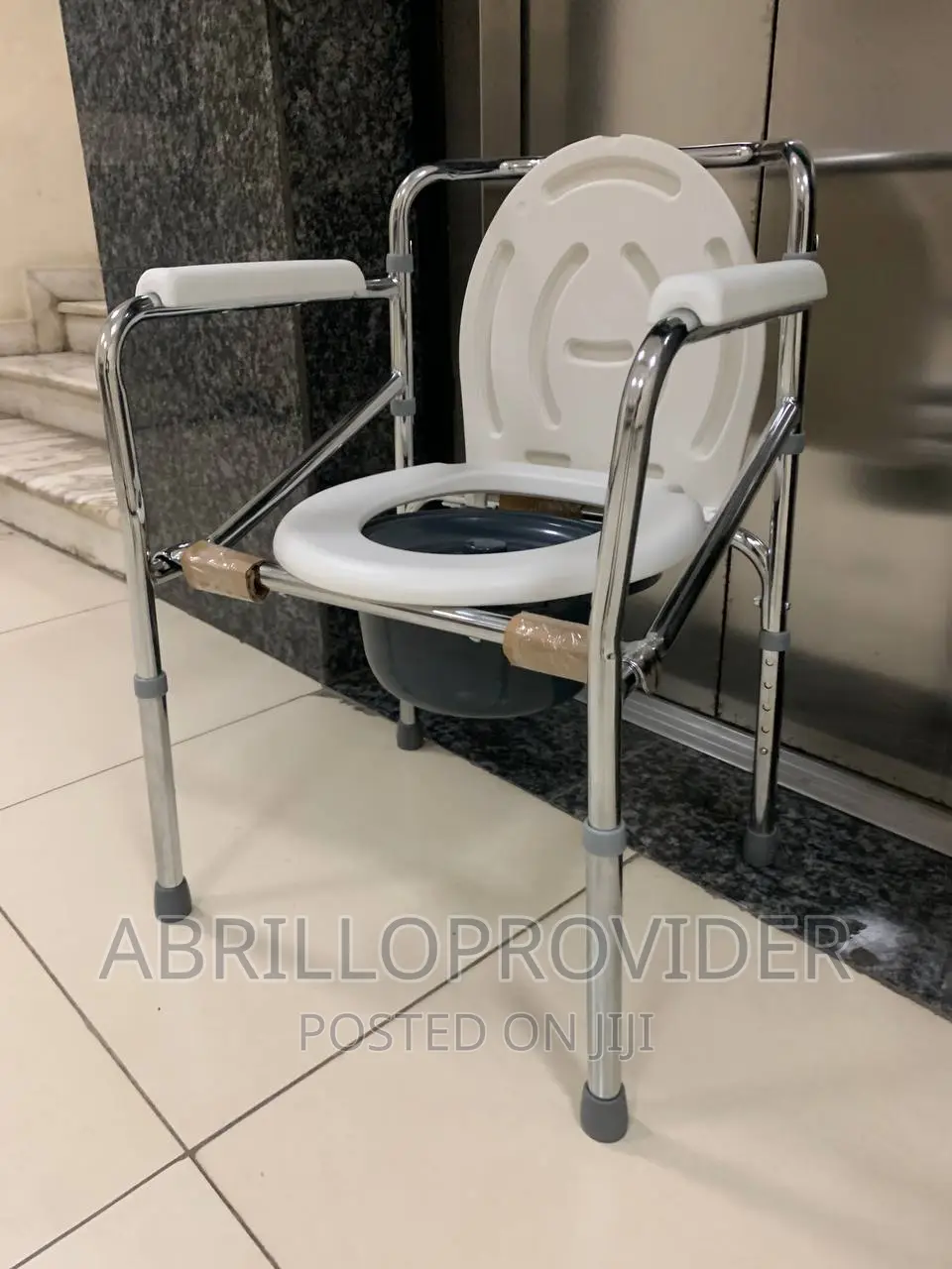 Commode Chair Steel With Pot|Toilet Sitting Chair|Toilet