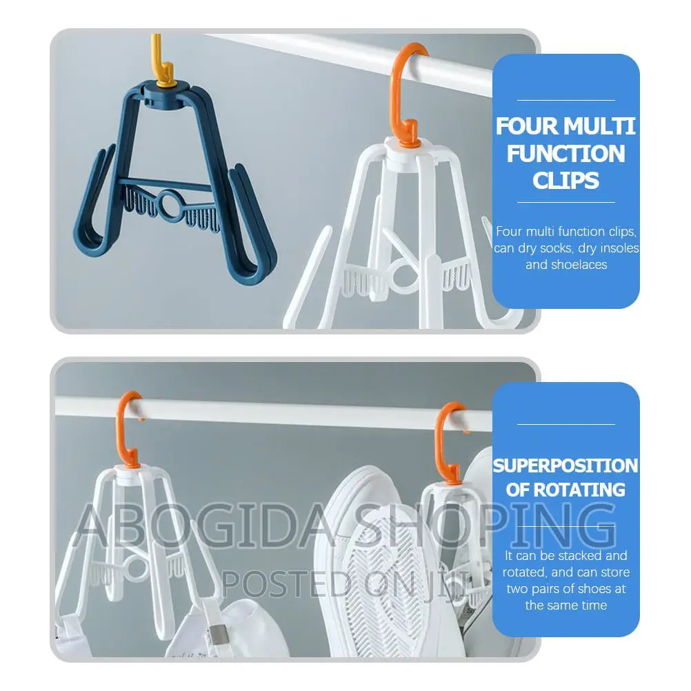 Multi-Functional Rotating Shoe Drying Rack