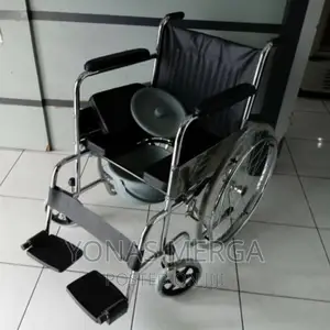 Popo Commode Wheelchair, Arm Decline and Adjustable Leg