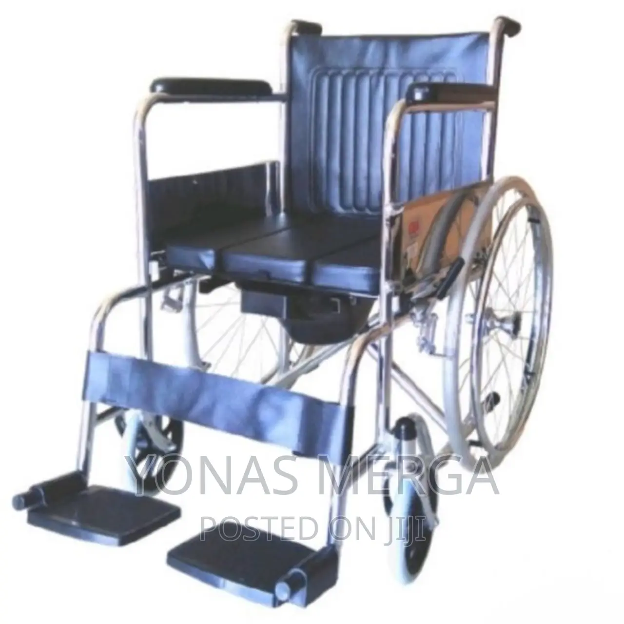 WHEEL CHAIR COMMODE X-Large Icare Wheelchair 134 Chrome