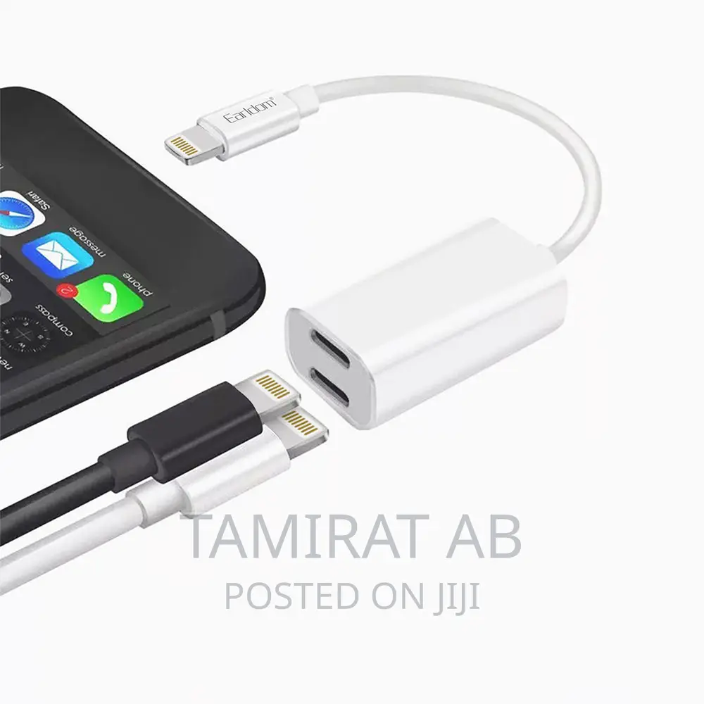 2 In 1 iPhone Lightning Audio And Charging Converter
