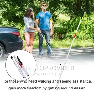 Photo - Cane,Adjustable Folding Cane Mobility Cane Blind Cane Walkin