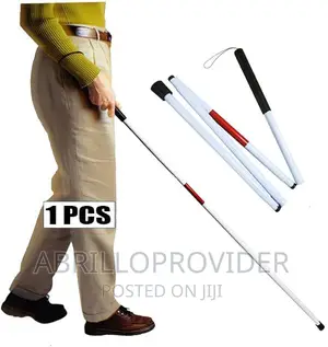 Collapsible Non-Slip Aluminum Cane Folds Down 4 Sections