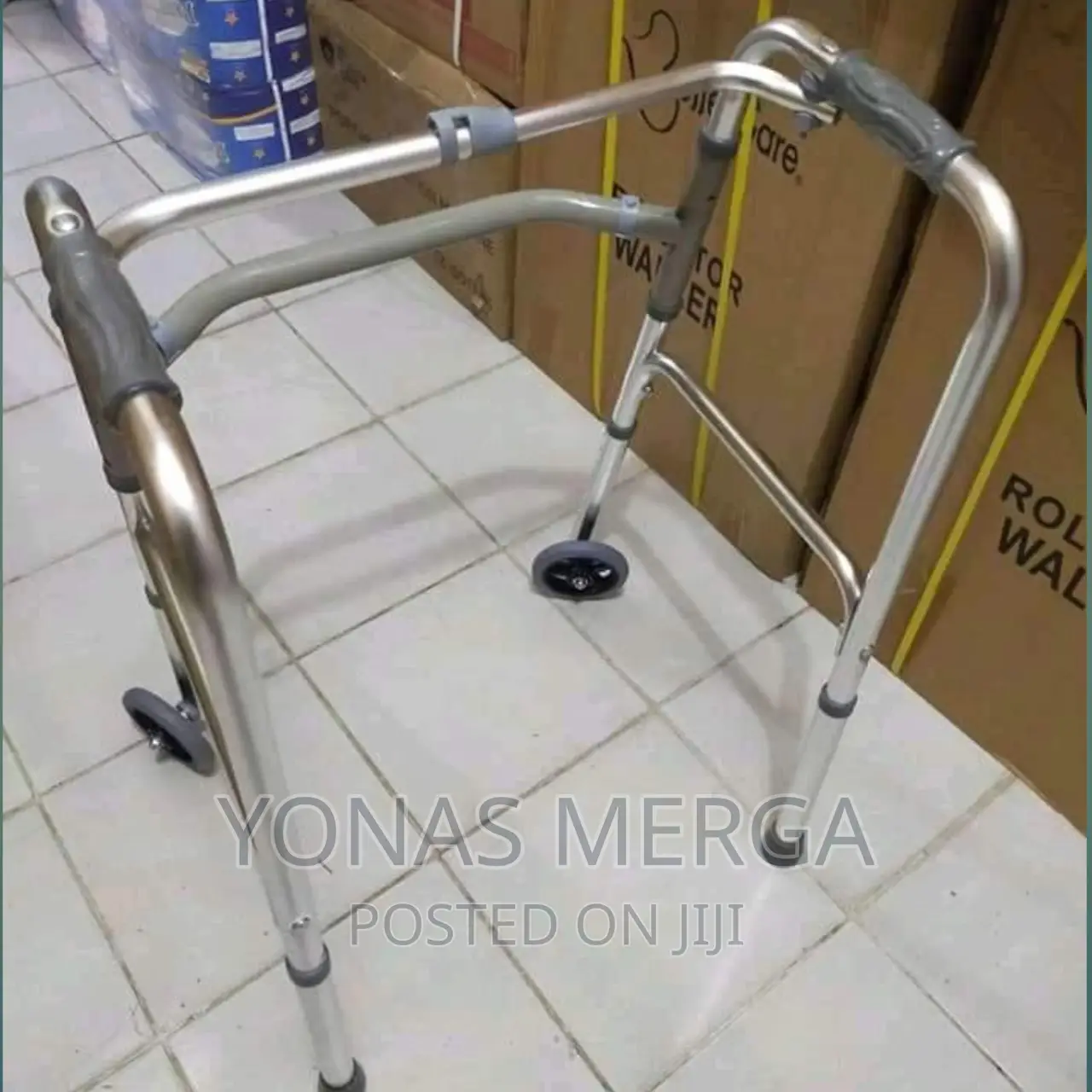 DIALDRCARE Lightweight Height Adjustable Fold Walker for Old