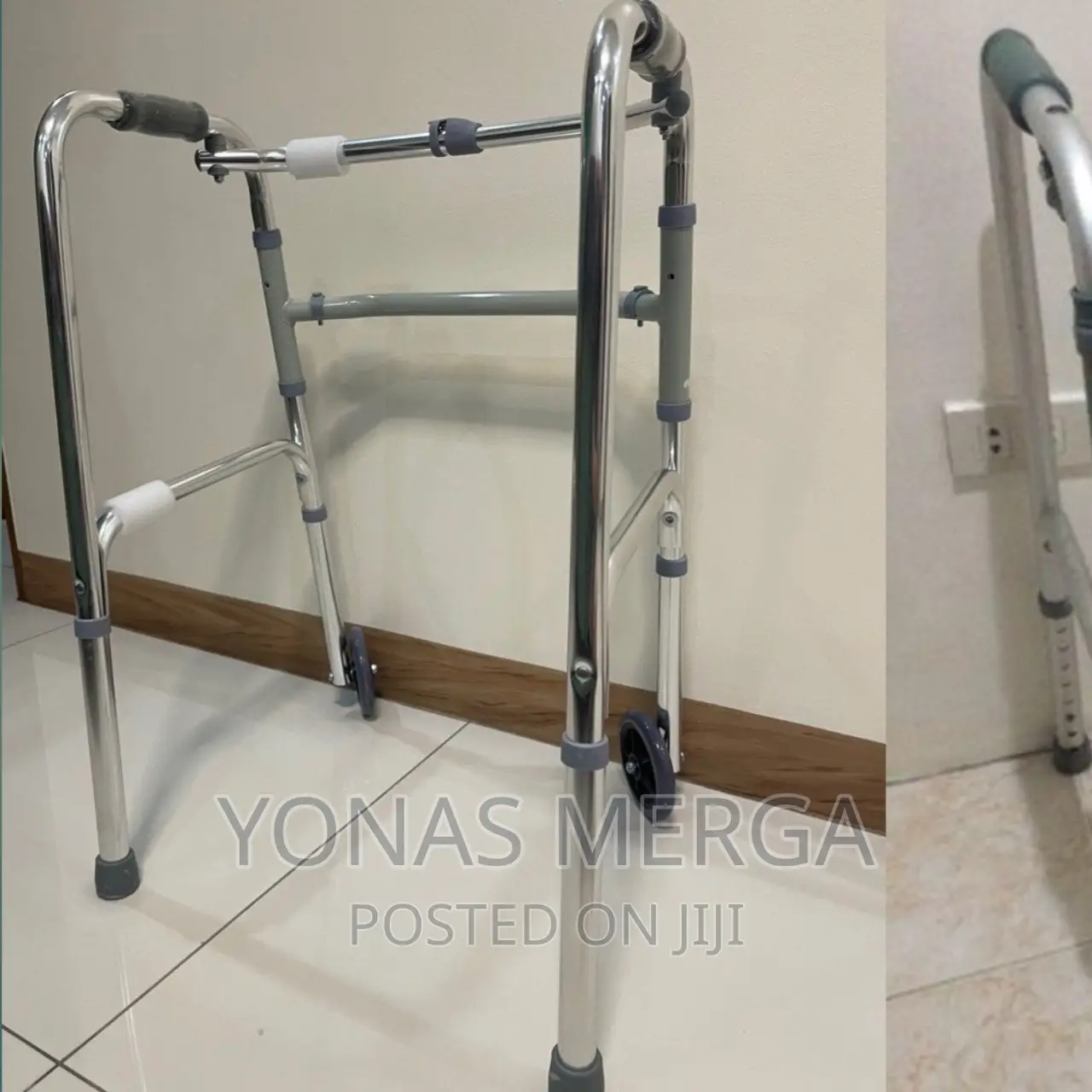 DIALDRCARE Lightweight Height Adjustable Fold Walker for Old