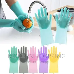 2pcs Silicone Dish Washing Glove