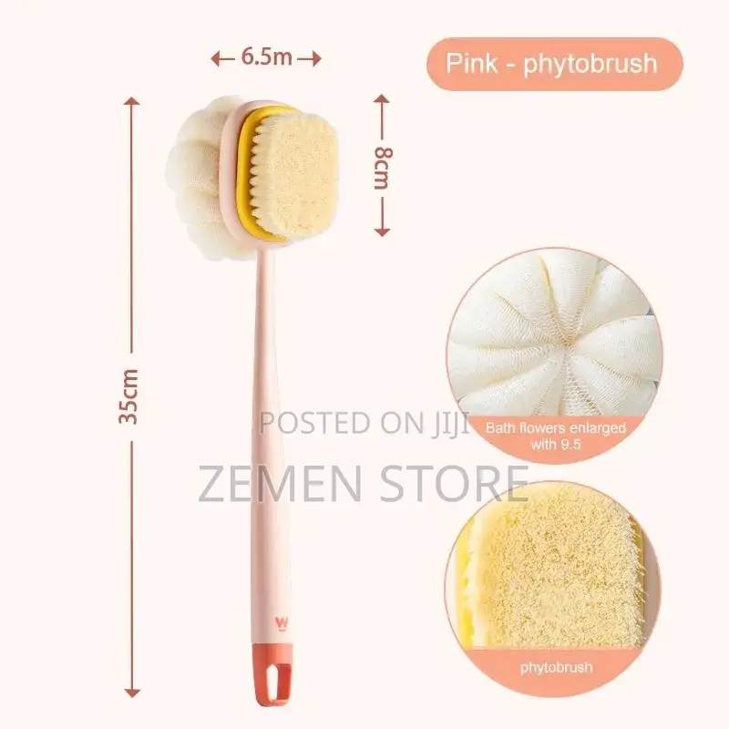 Double Side Bath Brush ለቆዳ ተስማሚ የሆነ ብሩሽ