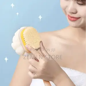 Double Side Bath Brush ለቆዳ ተስማሚ የሆነ ብሩሽ