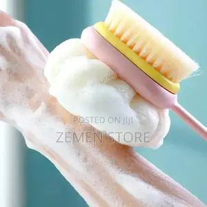 Double Side Bath Brush ለቆዳ ተስማሚ የሆነ ብሩሽ