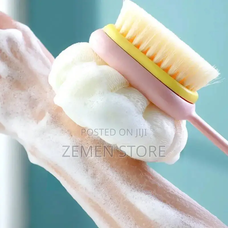 Double Side Bath Brush ለቆዳ ተስማሚ የሆነ ብሩሽ