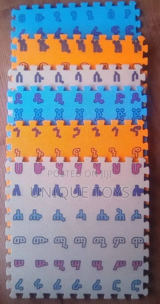 Alphabets, Ge'ez and Characters Puzzle Mats Set