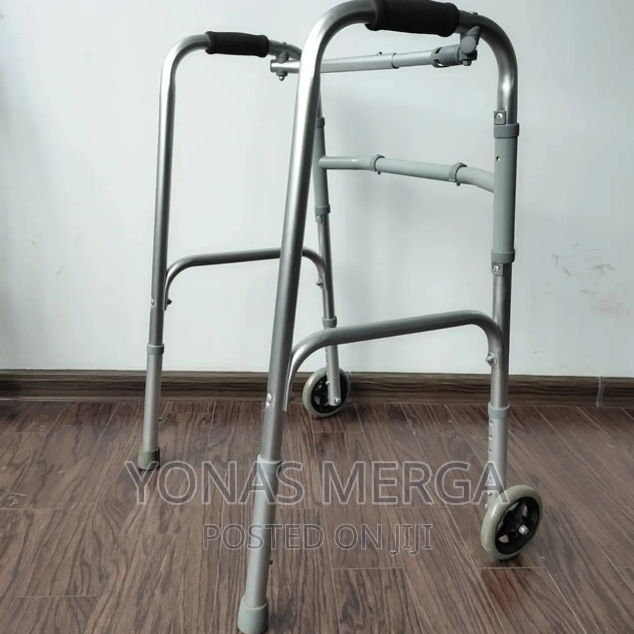 BIOTECH Steel Walker Light With Wheels,For Adults Patients