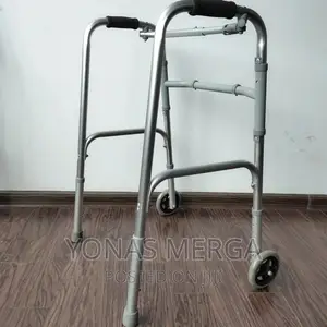 BIOTECH Steel Walker Light With Wheels,For Adults Patients
