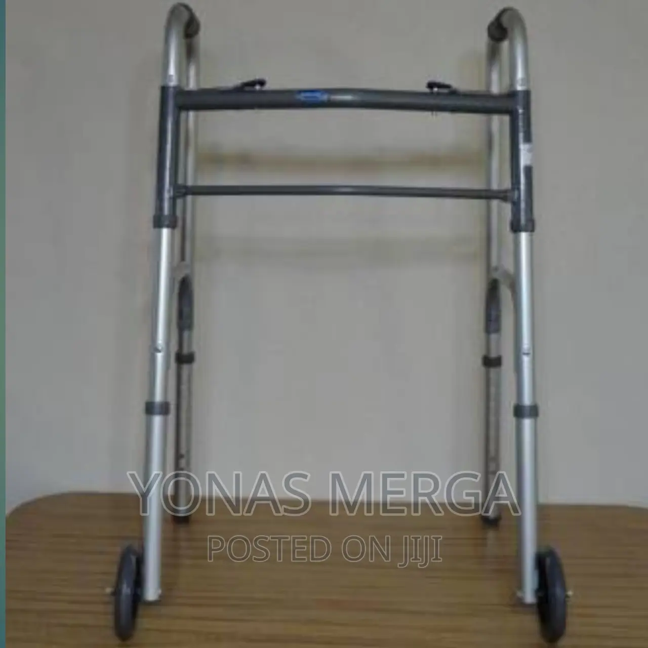 Walker/Walkerdmi 2-Button Adjustable Aluminum Folding Walker