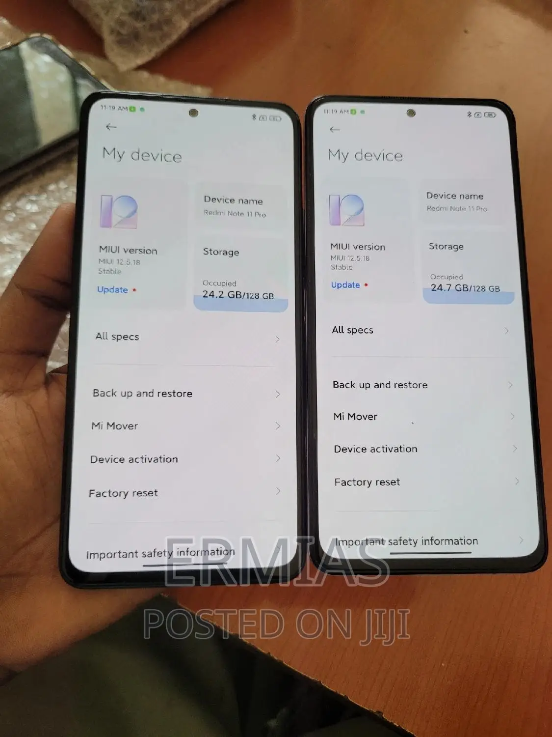 New Xiaomi Redmi Note 11 Pro 5G 128 GB Black