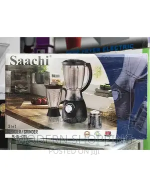Photo - Saachi 3in 1 Blender and Grinder 
ሳቺ የጁስ እና የቡና መፍጫ