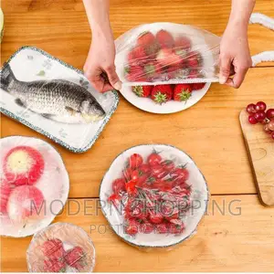 100pcs Disposable Food Cover Plastic