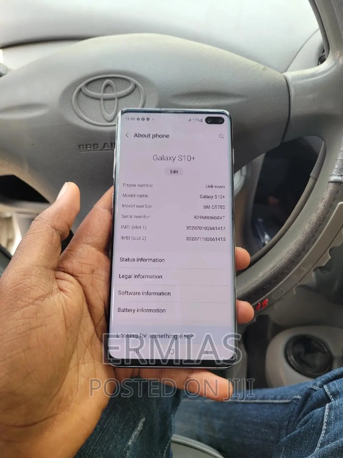 New Samsung Galaxy S10 Plus 128 GB Black