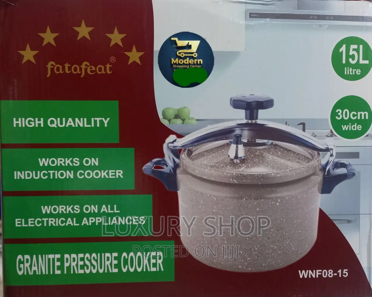 15 Litre Pressure Cooker Granite