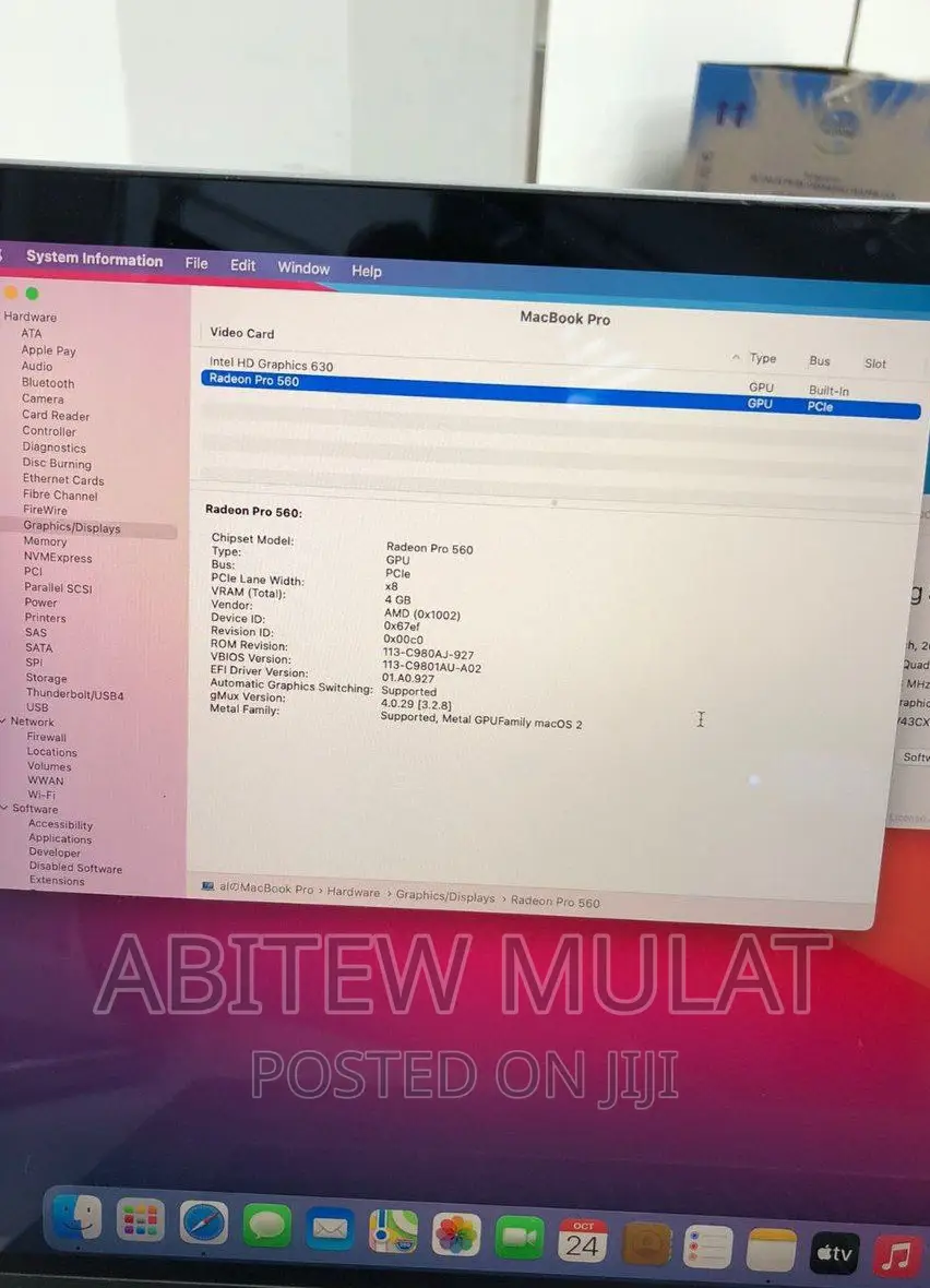 New Laptop Apple MacBook Pro 2017 16GB Intel Core I7 SSD 512GB