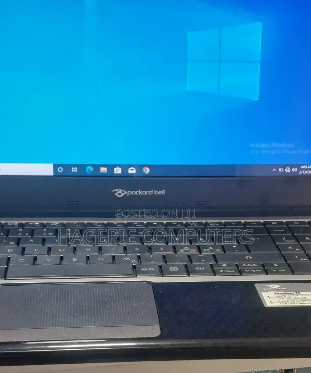 New Laptop Packard Bell 4GB Intel Core I3 HDD 500GB