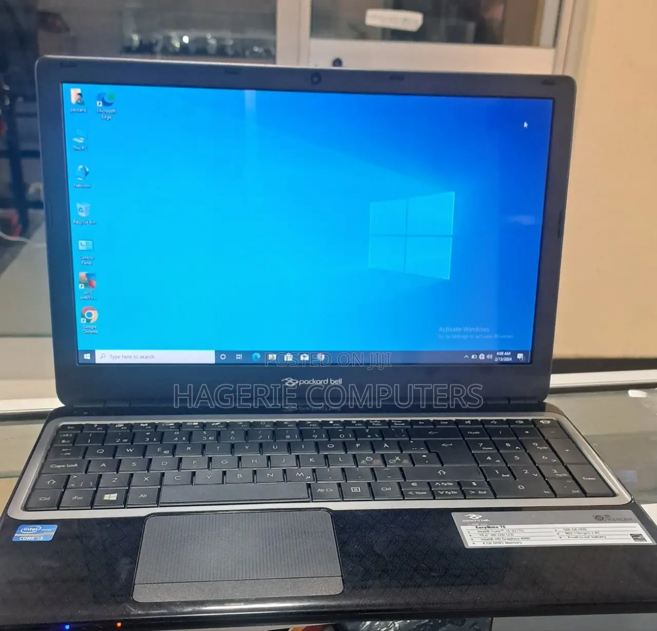 New Laptop Packard Bell 4GB Intel Core I3 HDD 500GB