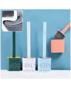 Photo - Wall-Mounted Toilet Cleaning Brush With Brush Holder