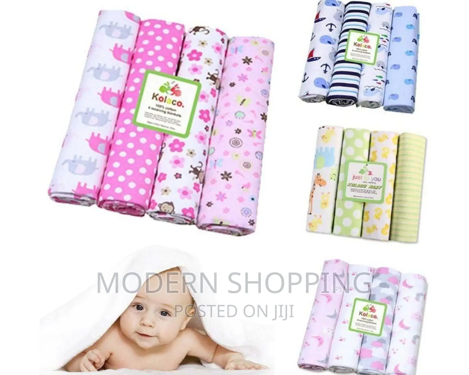 Flannel Receiving Blankets