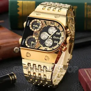 Oulm Watch Steel Strap Casual Quartz Watch
