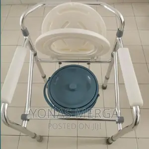 Photo - ASDWA Elderly Commode Seat Aluminum Folding Movable Toilet