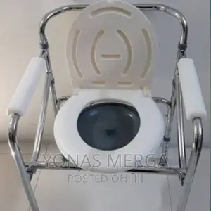 New Toilet Chair Frame With Seat,Chamber Pot for Adults Grey