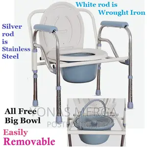 Photo - Folding Steel Commode Chair Regular Pricerm250.00 Myr