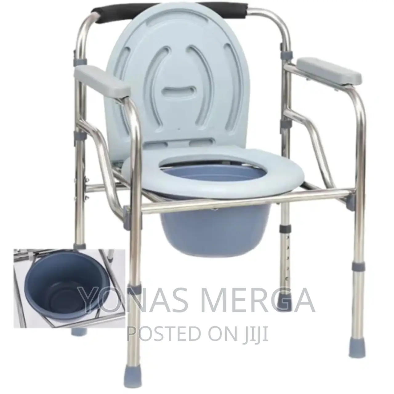 Popo Chair HEAO Raised Toilet Seat With Handles and Back
