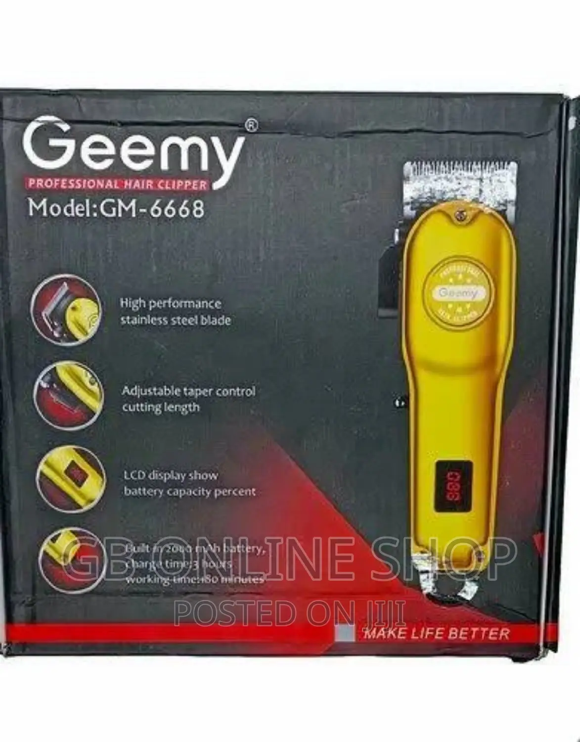 Gemmy Gm-6668 Proffesional Hair Trimmer