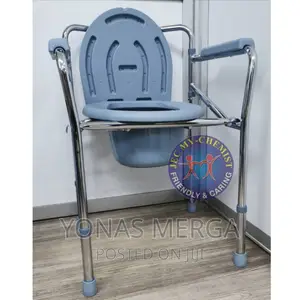 Photo - Shower/Toilet Chair Surgical Height Adjustable Commode Chair