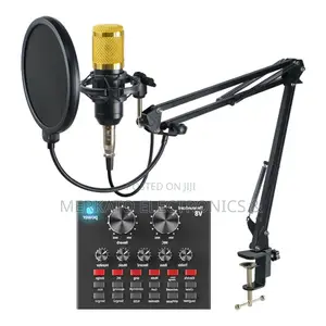 Photo - Microphone Condenser | V8 Sound Card