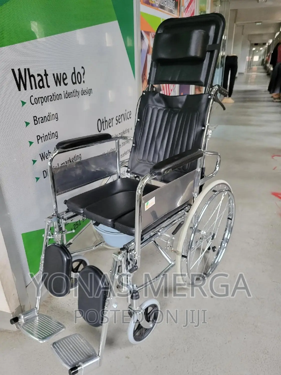 Bed Wheelchair Vissco Rodeo Ext Reclining Commode Wheelchair