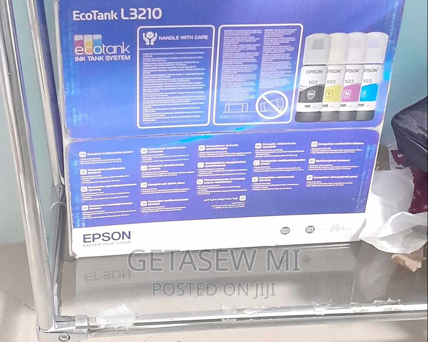 Epson Ecotank L3210 All-in-one Ink Tank Printer Color Print