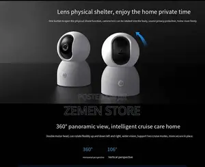 Mi Security Camera 360° Hd 1080p ለልጆች፤ለሱቅ፣ለቤት፣ለቢሮ