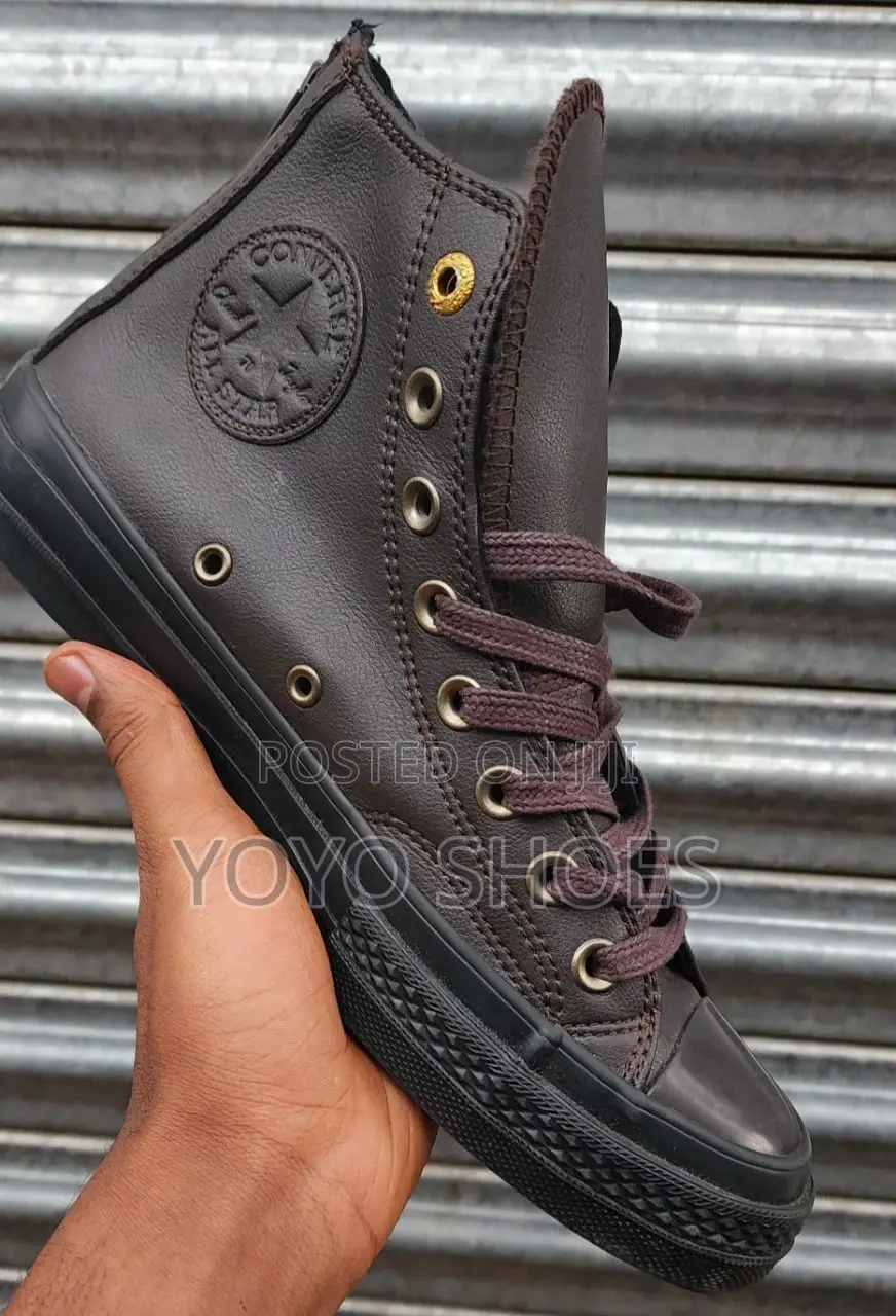 All Star Covnerse Lather Fashion Boots