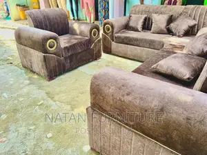 Photo - Sofa L Shape or Corner Sofa Made of Wooden Material