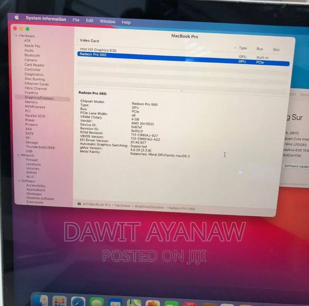 New Laptop Apple MacBook Pro 2017 16GB Intel Core i7 SSD 1T