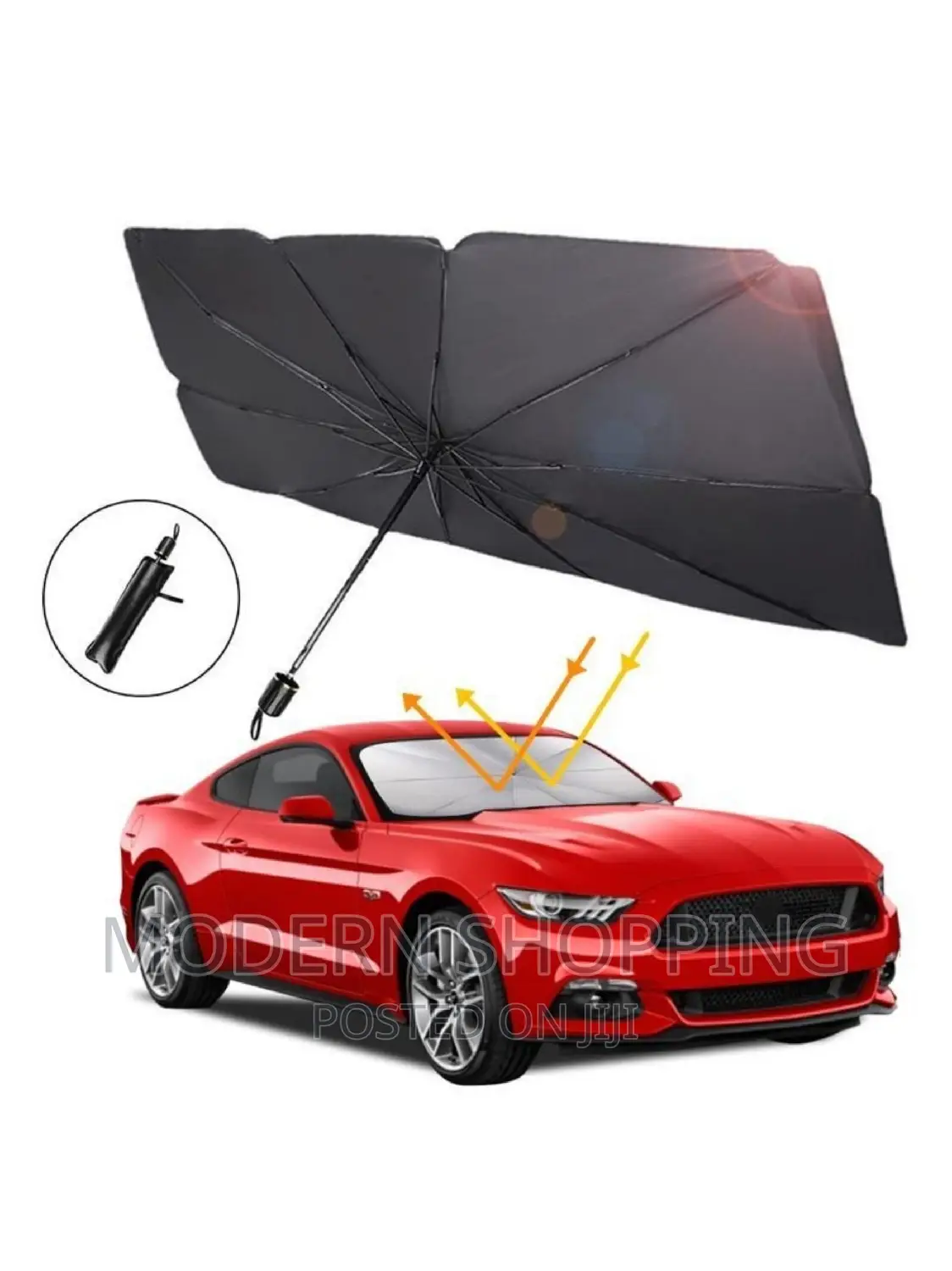 Compact Windshield Sun Shade