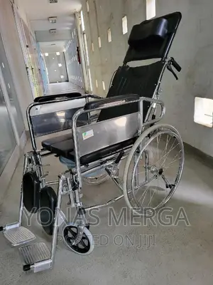 Bed Popo HEJLZC Full-Lying Self Propelled Wheelchair Commode
