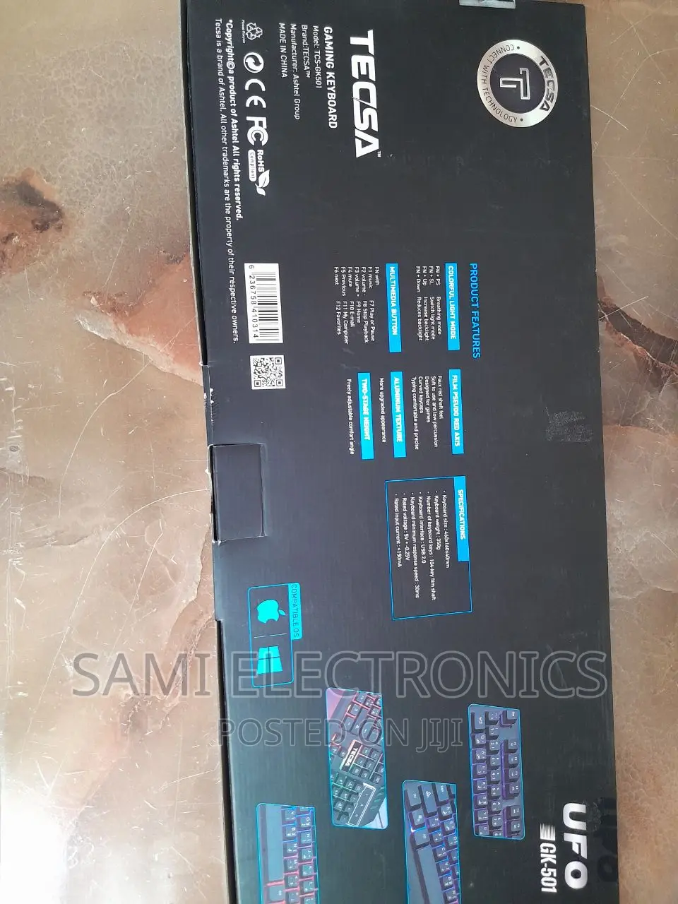 Gaming Keyboard ጌሚንግ ኪቦርድ Mechanical RGB Backlight Keyboard
