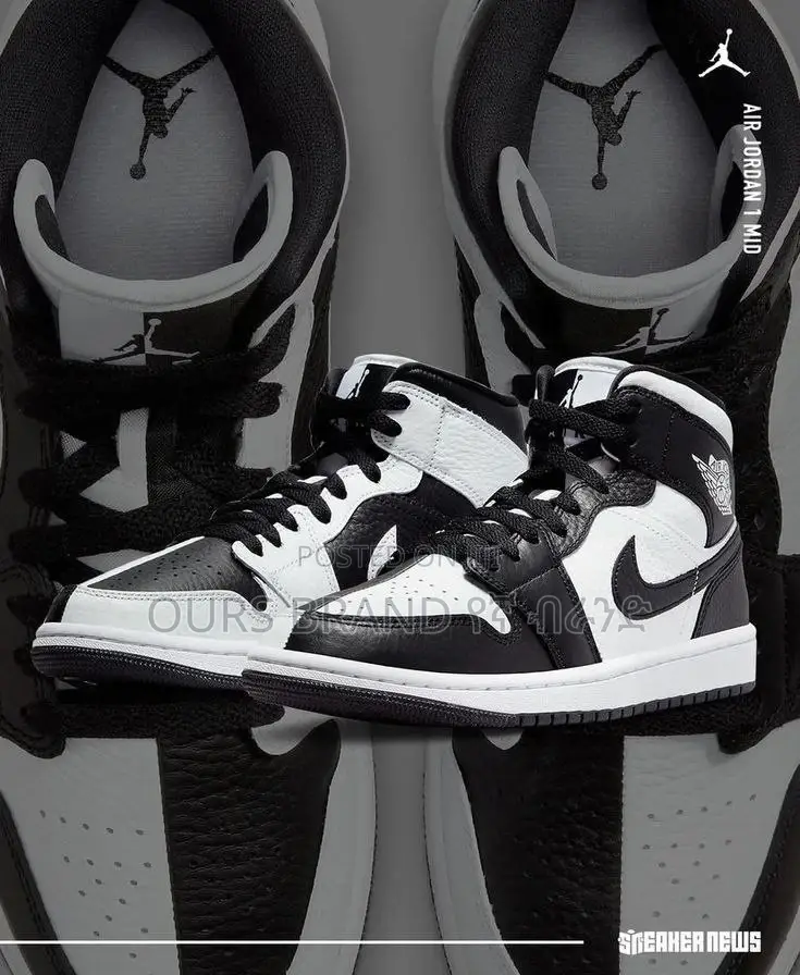 Premium Quality Air Jordan 1 Black and Whit